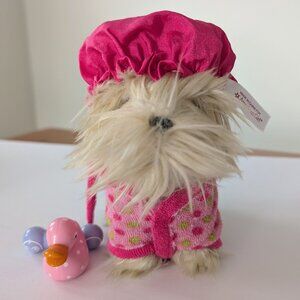 American Girl Terrier Dog with Robe Accessories